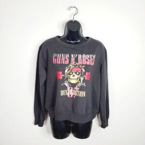 Gun's 'n Roses Official Retro 80s 90s Band Graphic Lounge Sweatshirt S